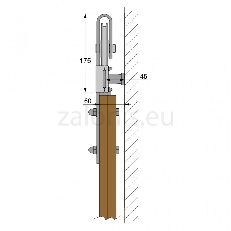 ΜΗΧΑΝΙΣΜΟΣ ΠΟΡΤΑΣ ΑΧΥΡΩΝΑ 200cm/300cm ΜΑΥΡΟ Φ.120 ΔΙΑΚΟΣΜΗΤΙΚΟΙ ΜΗΧΑΝΙΣΜΟΙ ΠΟΡΤΑΣ